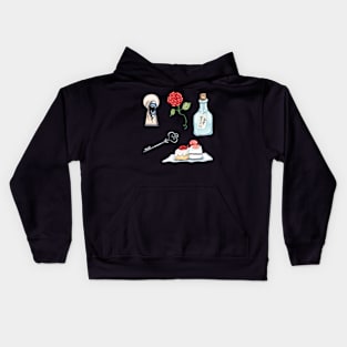 Fantasy Tea Party Illustrations Kids Hoodie